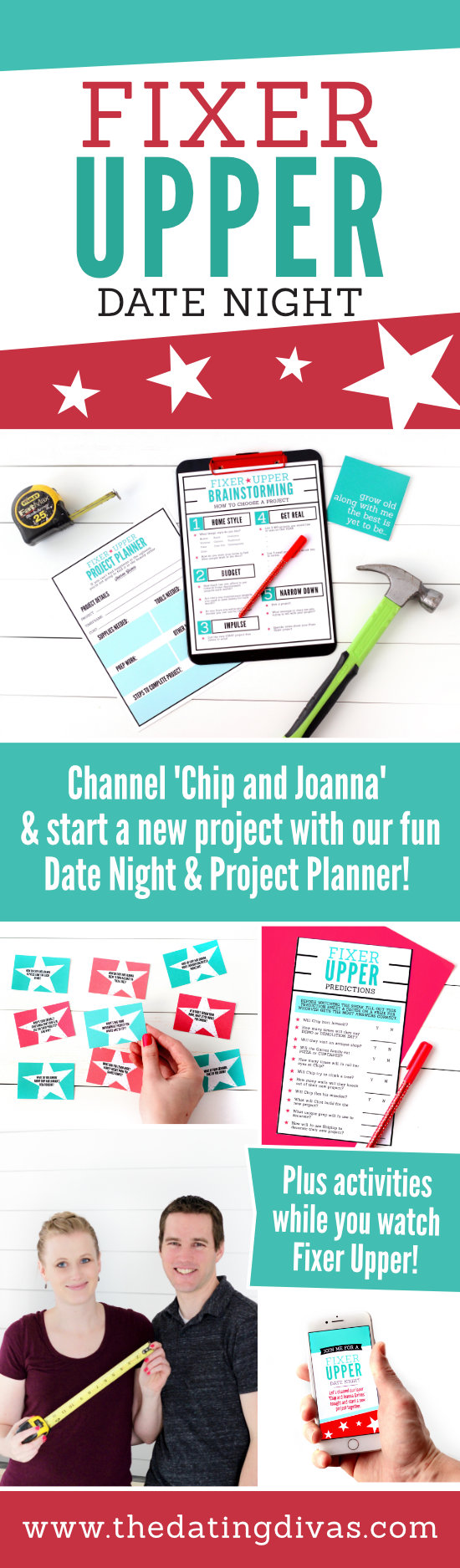 Fixer Upper Date Night Plus Project Planner #fixerupper #datenight