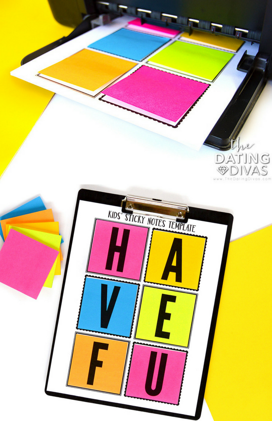 Kids  Printable Sticky Notes   From The Dating Divas - 70