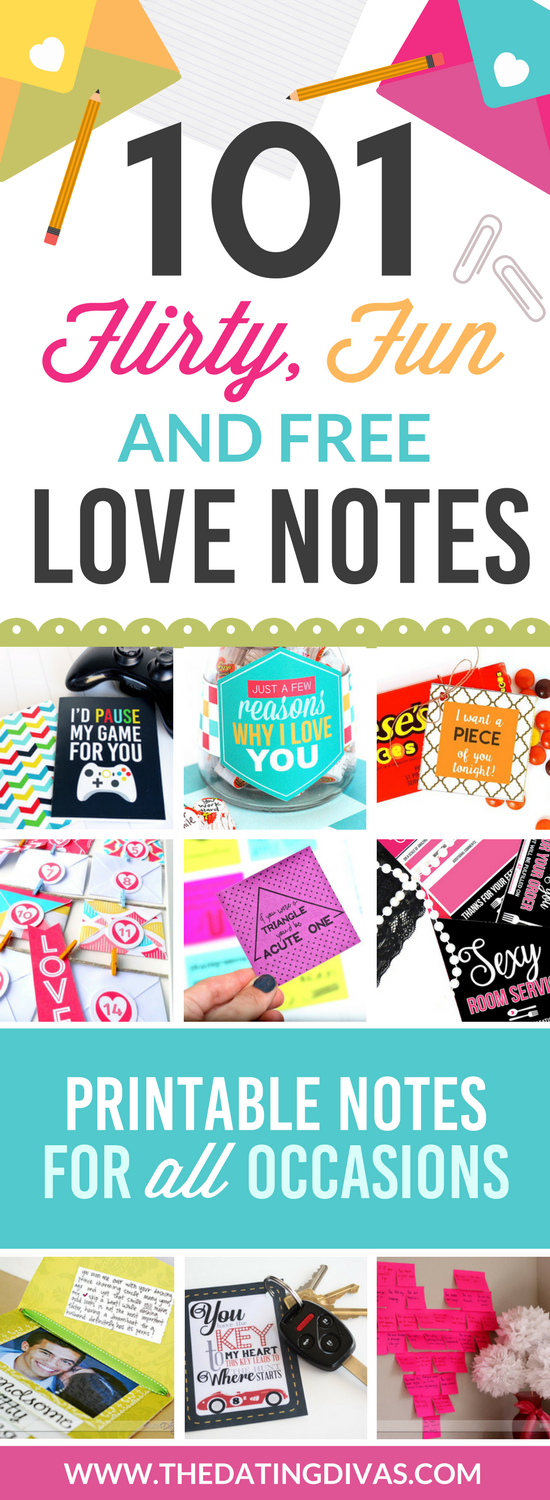 101 flirty fun and free love notes from the dating divas