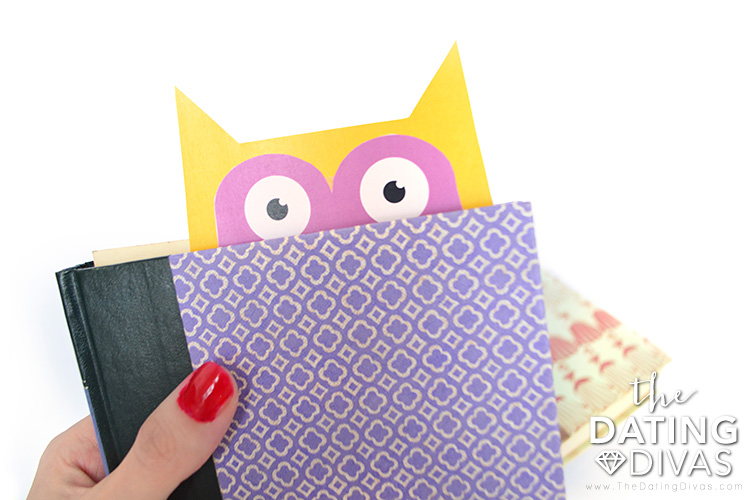 Owl bookmark for Valentine's Day.