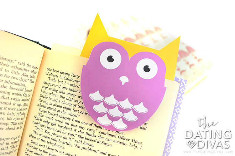 Owl bookmark for V-Day.