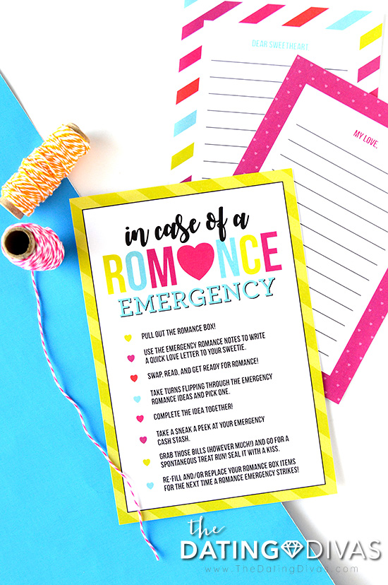 Emergency Romance Box Instructions