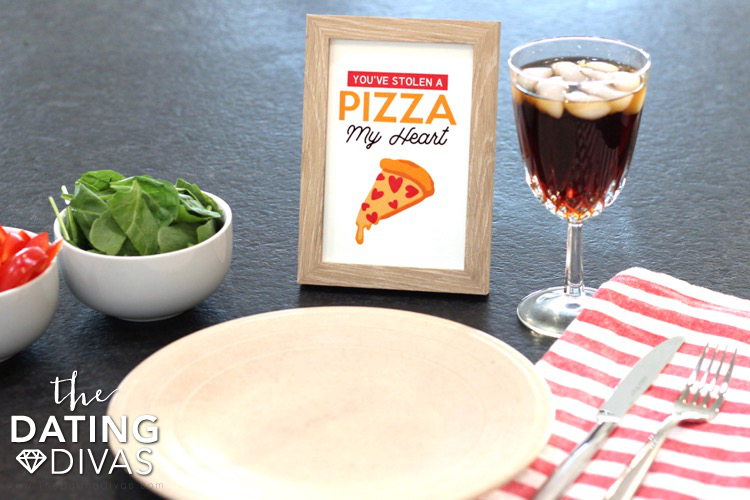 Pizza Date Night Framed Art