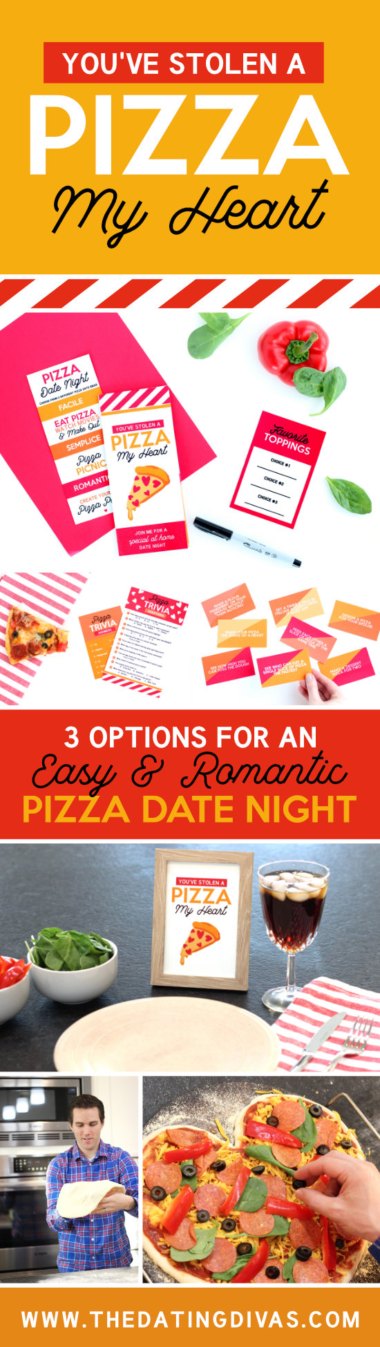 Pizza My Heart Date Night Ideas #HomemadePizza #PizzaDate