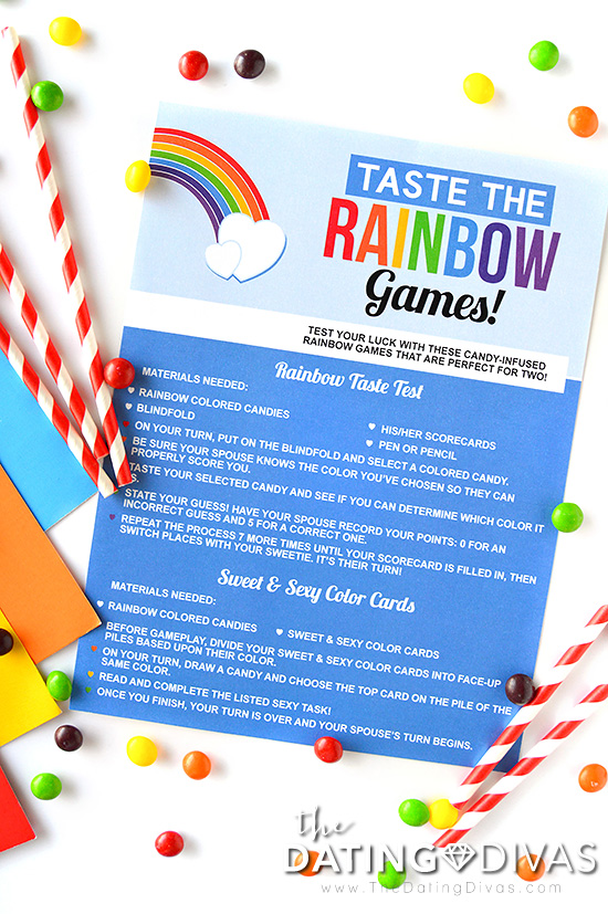 Taste the Rainbow Date Game Instructions