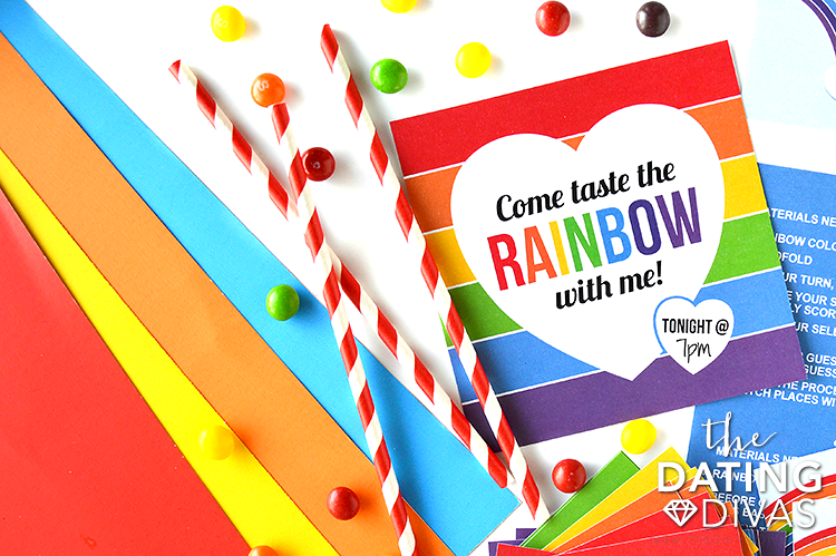 Taste the Rainbow Date Invite