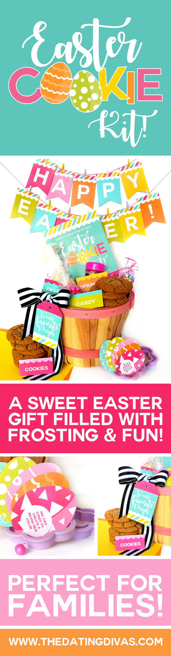 Easter Gift Basket Idea for Families #easterbasketideas #diyeasterbasket #eastergames