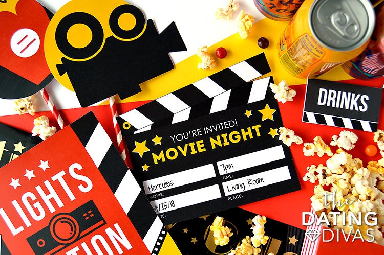 Family Movie Night Invite #movienight #familyfun #familytime