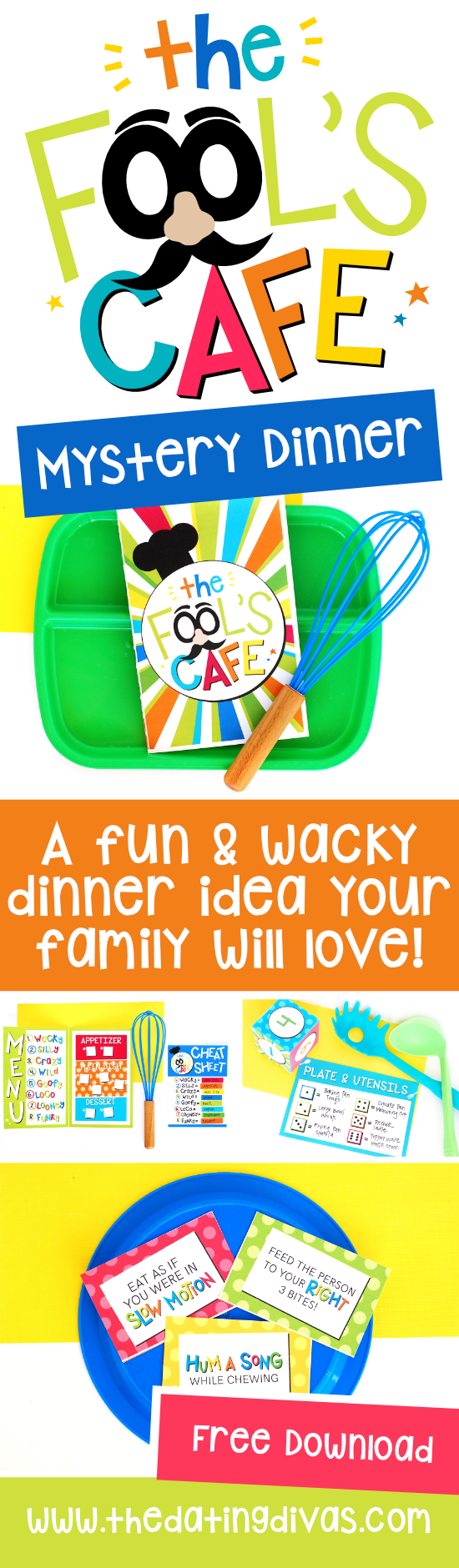 Fool's Cafe: A Fun Family Dinner Idea For April Fool's Day #AprilFoolsDay #FunFamilyDinnerIdea #FamilyDinnerGame