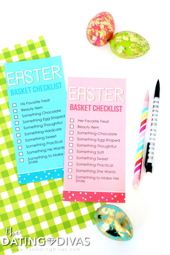 Easter Basket Ideas Checklist