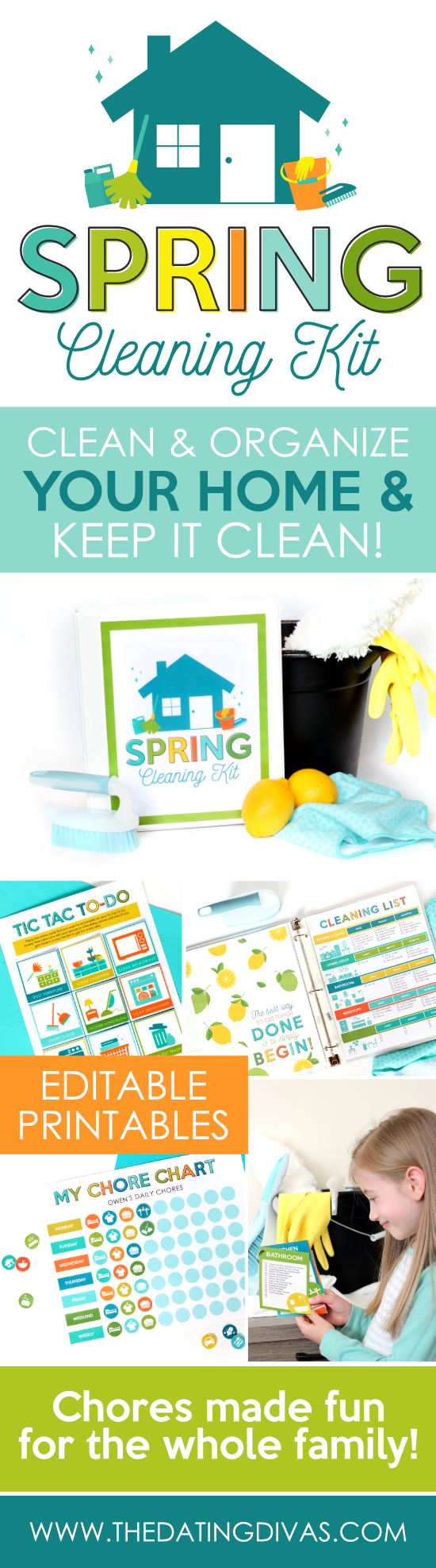 Spring Cleaning Kit Chores Made Fun #SpringCleaning #ChoreCharts #CleaningMadeFun