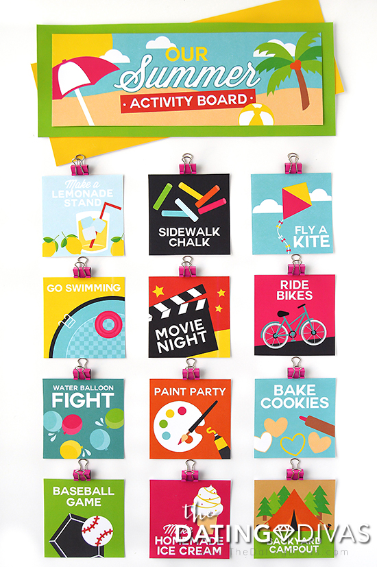 Fun Summer Activity Board #summeractivityboard #summerfun #kidsactivities