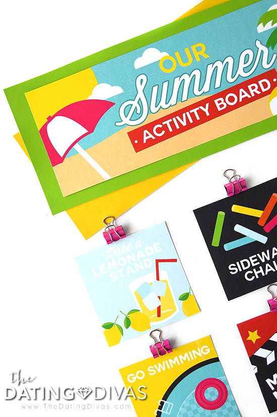 Summer Activity Board for the Family #summeractivityboard #summerfun #kidsactivities