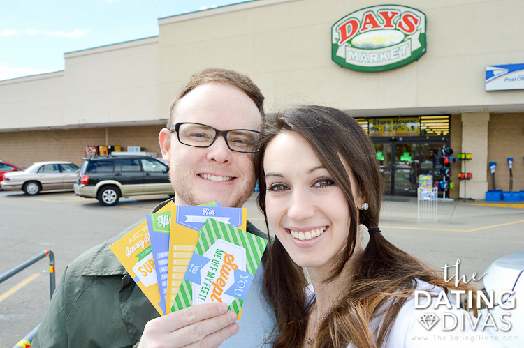 Printables to use inside the supermarket as part of a couples game. | The Dating Divas