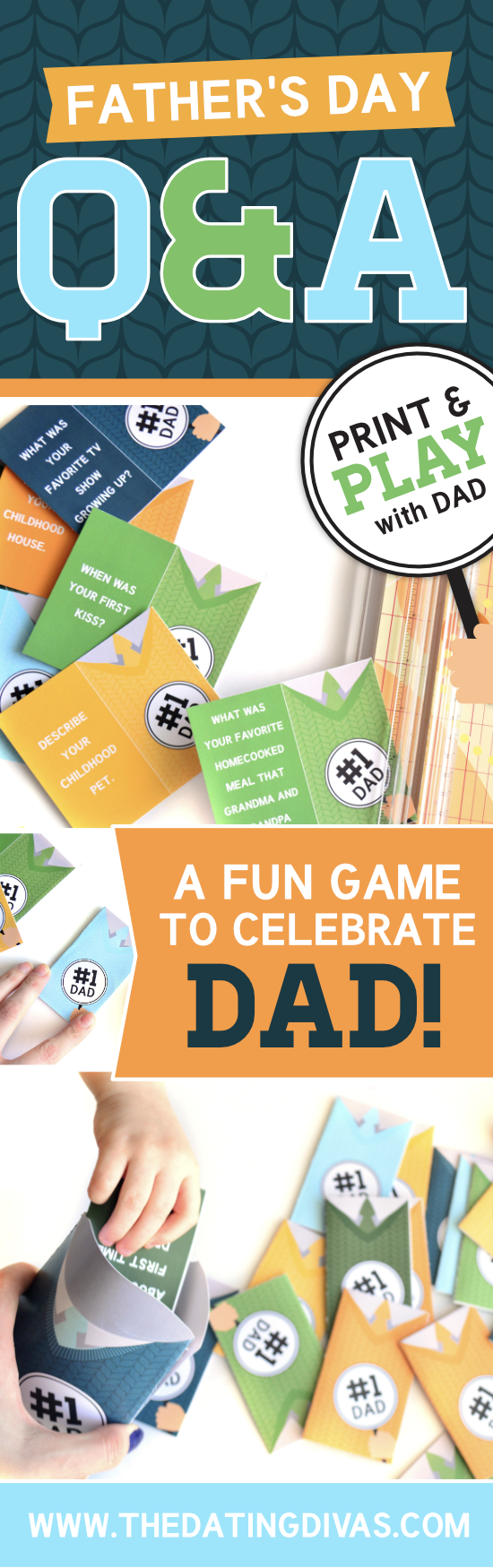 These are things I've always wanted to know about my dad! I can't wait to use this Father's Day Activity from thedatingdivas.com It's super quick and easy to put together - WIN! #Father'sDayActivity #Father'sDay #Father'sDayQuestions #TheDatingDivas