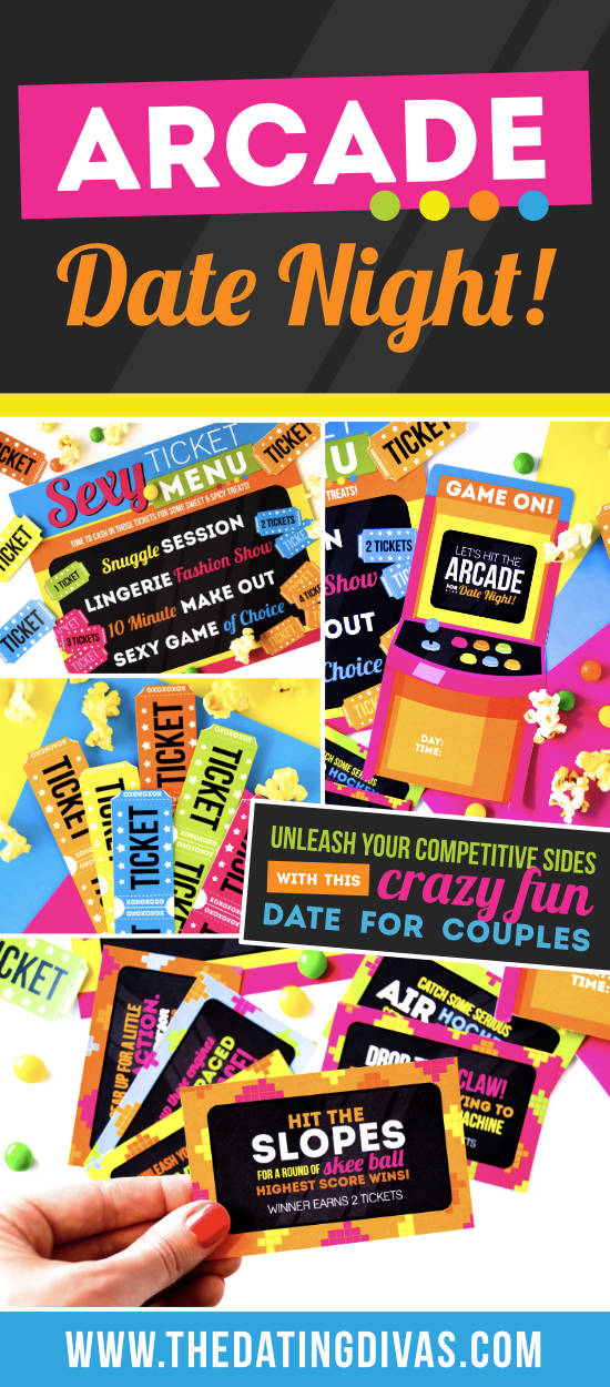 Perfect date night ideas to get the nerd in you excited! Adult arcade games for couples will be such a huge hit!! #gamesfortwopeople #adultarcade #fungamestoplay #thedatingdivas