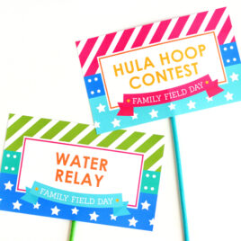 Field Day Games Station Signs