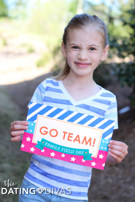 Go Team Field Day Games Sign