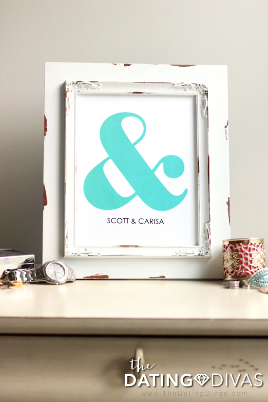 Ampersand Wall Art for Couples