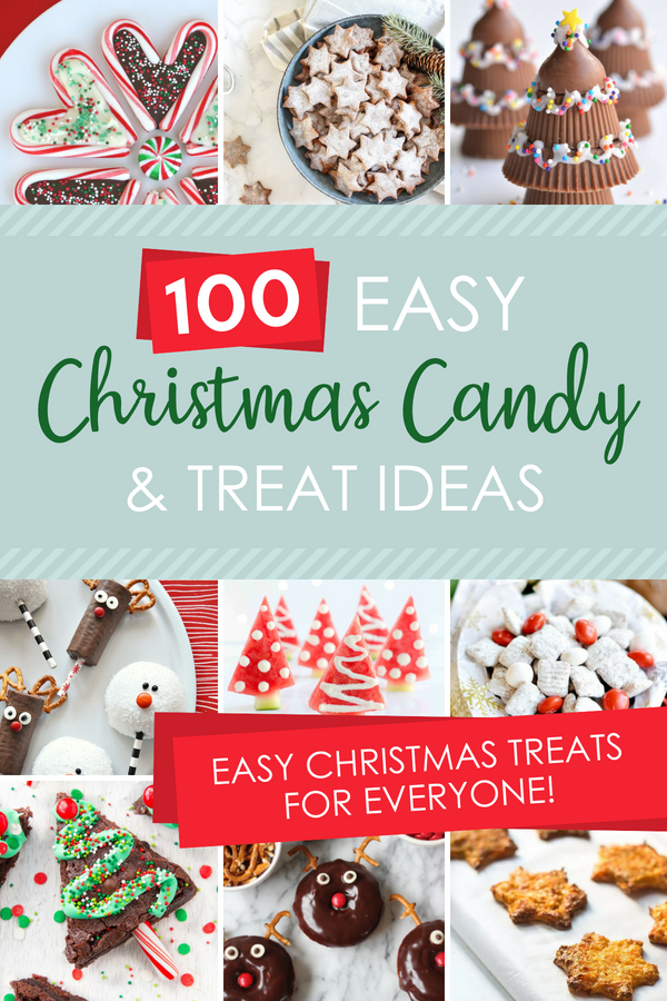 A HUGE list of easy Christmas candy and treat Ideas for everyone!!! #christmascandy #easychristmastreats #christmastreatsforkids