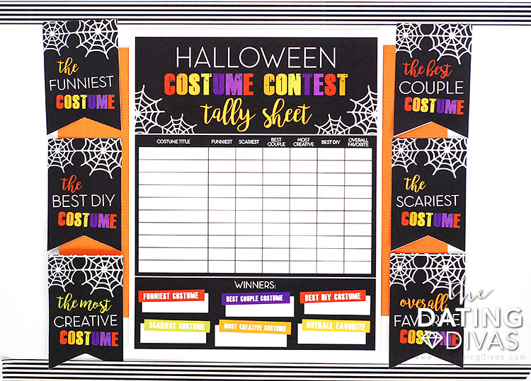 Halloween Costume Contest Idea and Printables