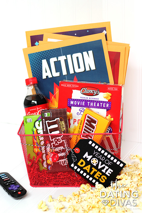 Date Night Movie Gift Basket