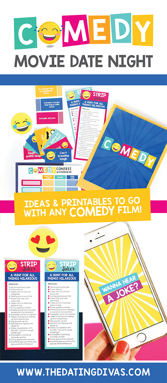 Pick from our list of the best comedy movies, pair it with our comedy movie printables & ta-da - you've got an easy at-home movie date to relax AND connect with your spouse. #bestcomedymovies #athomedateideas #yearofmoviesdates #comedymovies #datingdivas