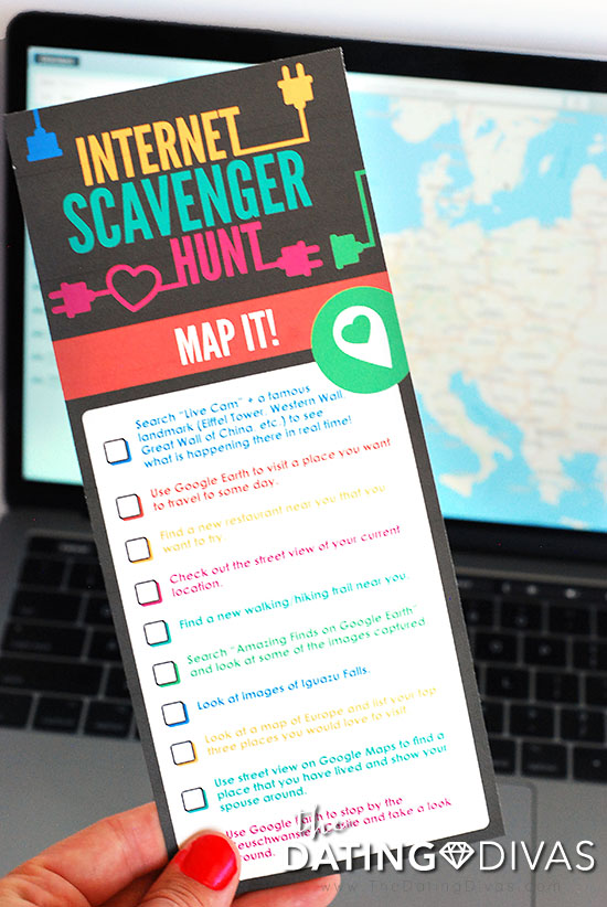 Internet Scavenger Hunt Game For Date Night