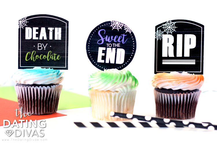 Halloween Party Cupcake Toppers