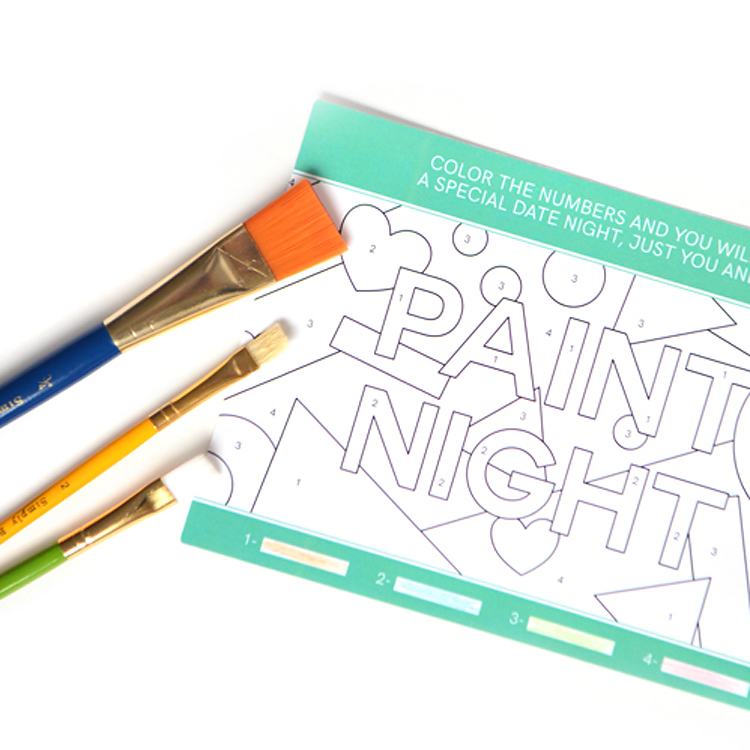 Mountain View Date Night Paint Kit Paint by Number Kit Date Night Ideas 