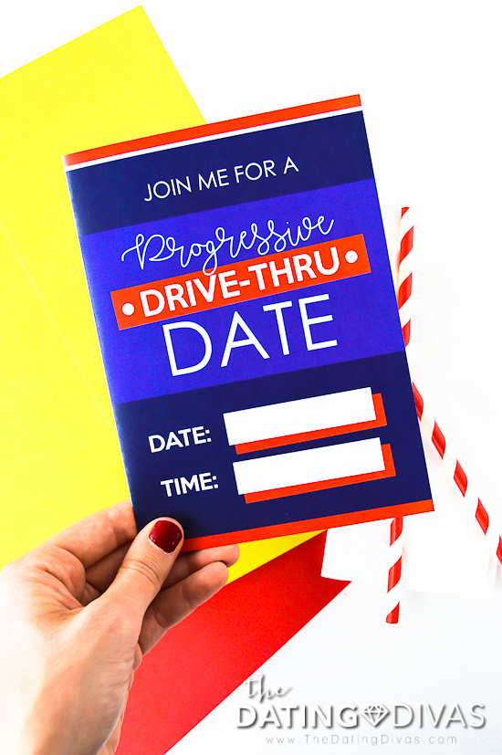 Progressive Drive Through Date Invite