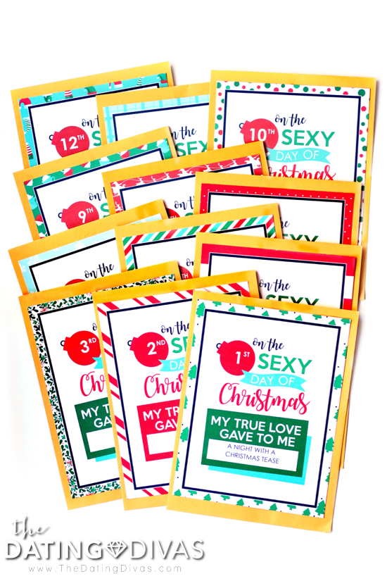 Sexy Days of Christmas Envelopes