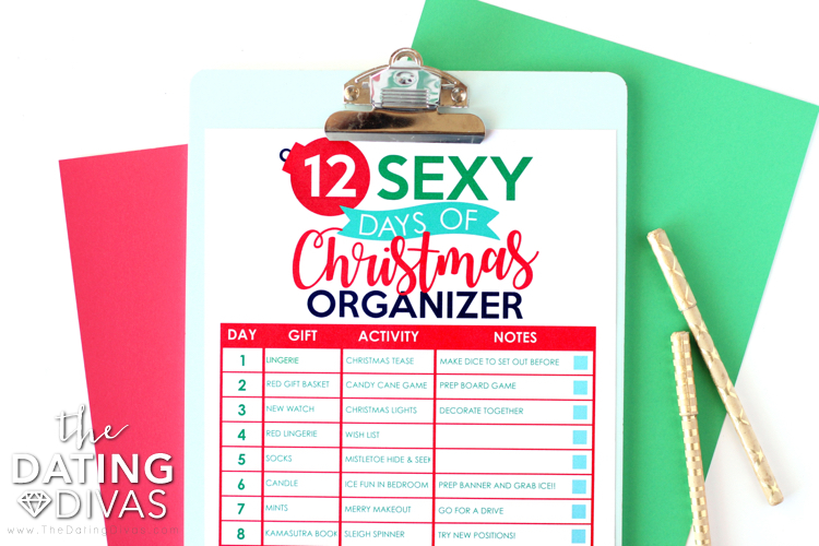 Sexy Days of Christmas Organizer