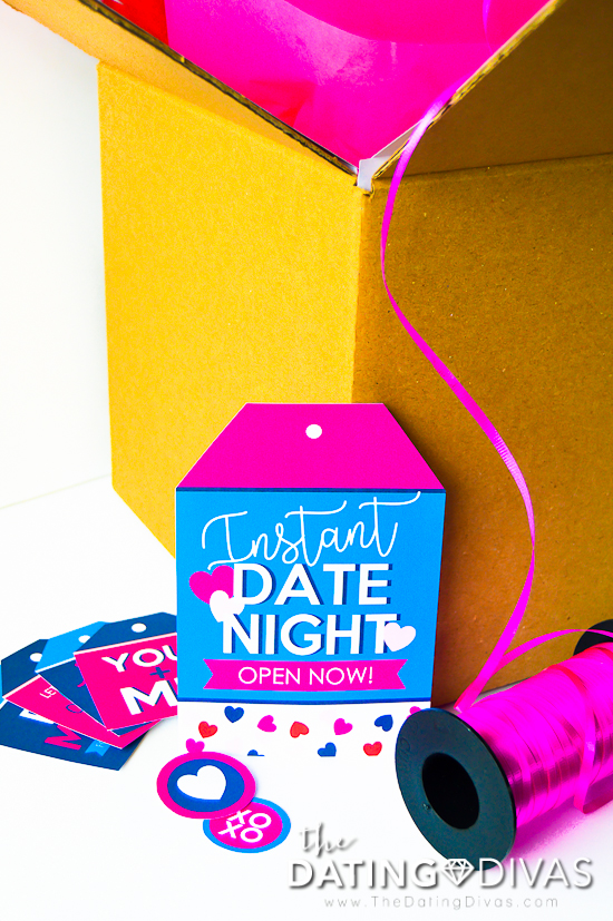 Date Night Basket or Box Large Tag