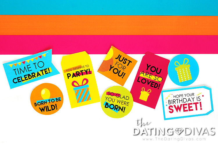 Birthday Care Package Free Printable Tags