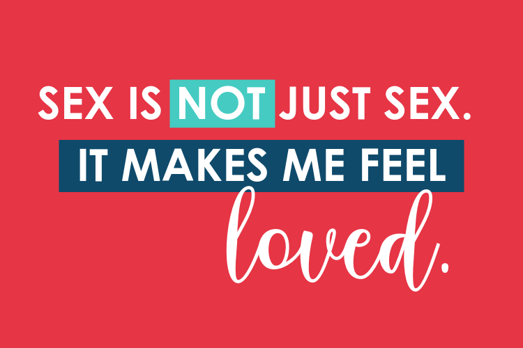Sex Makes Men Feel Loved