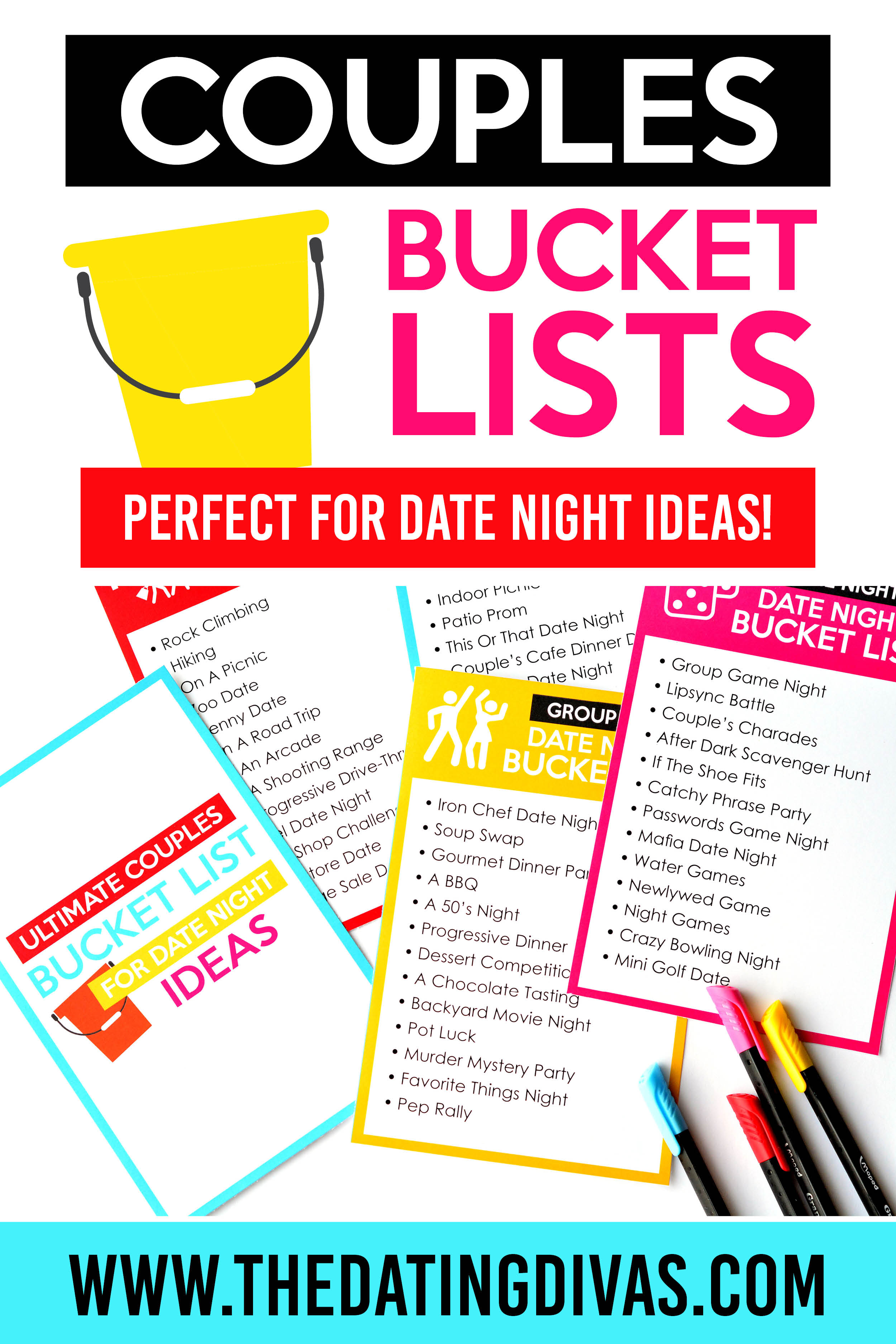 Couples Bucket Lists for Date Night