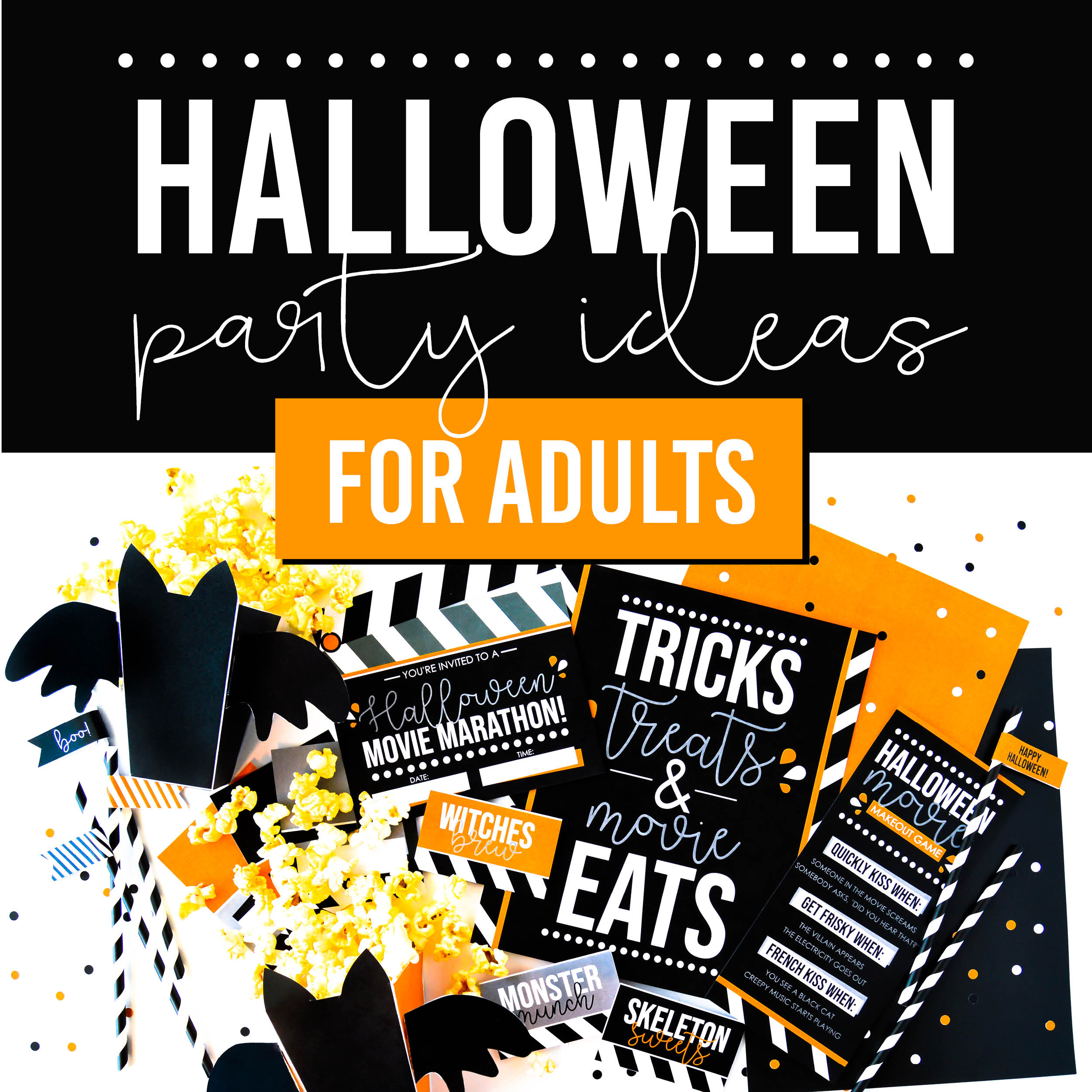 8 Hocus Pocus Halloween Party Bingo Game Printable Cards