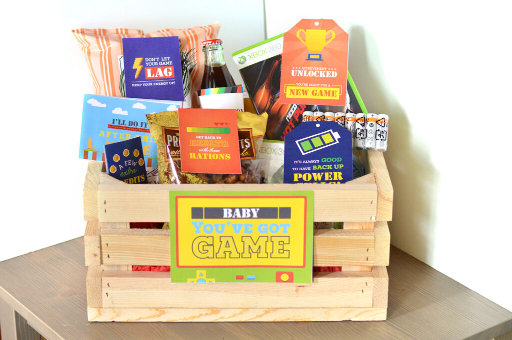 Video Game Gift Basket Idea