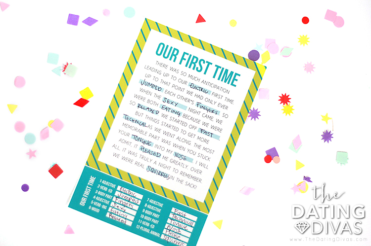 Mad Libs Printable para adultos