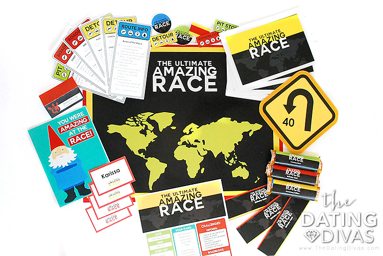 The Amazing Race Game Party Printables