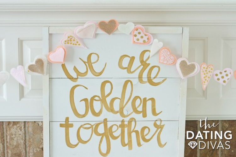Your 50th Wedding Anniversary Sign Idea | The Dating Divas