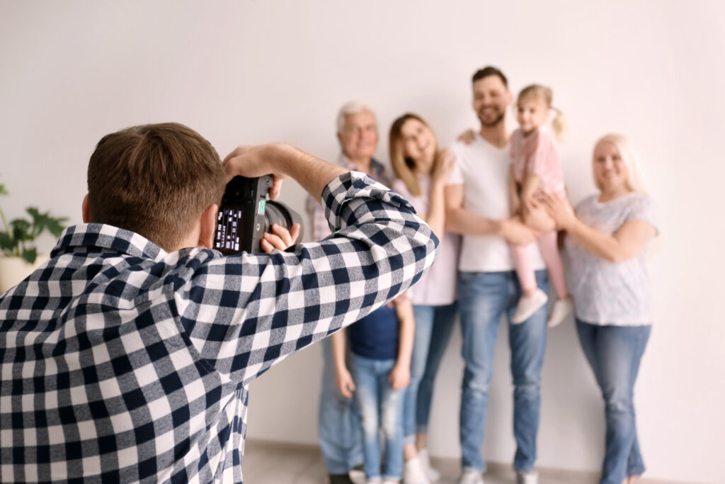 Photographer Taking Family Photos