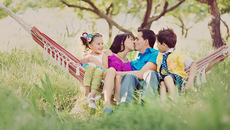 Family in Hammock