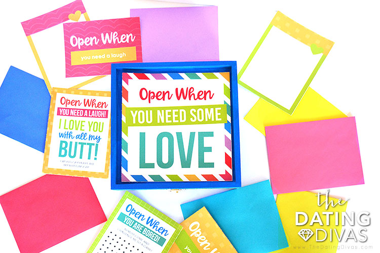 Open When Letters Editable Kit