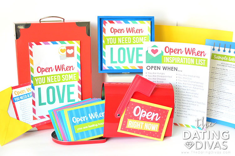 Open Me When Letters Kit |The Dating Divas 