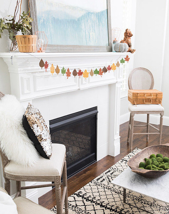 Thanksgiving Decoration on Mantel