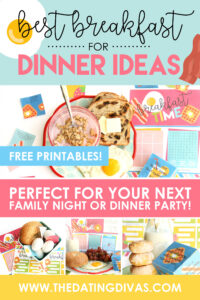 LOVE having breakfast for dinner! Can't wait to do try this fun breakfast party idea with my family! #breakfastfordinnerideas #dinnerpartyideas #familyfun