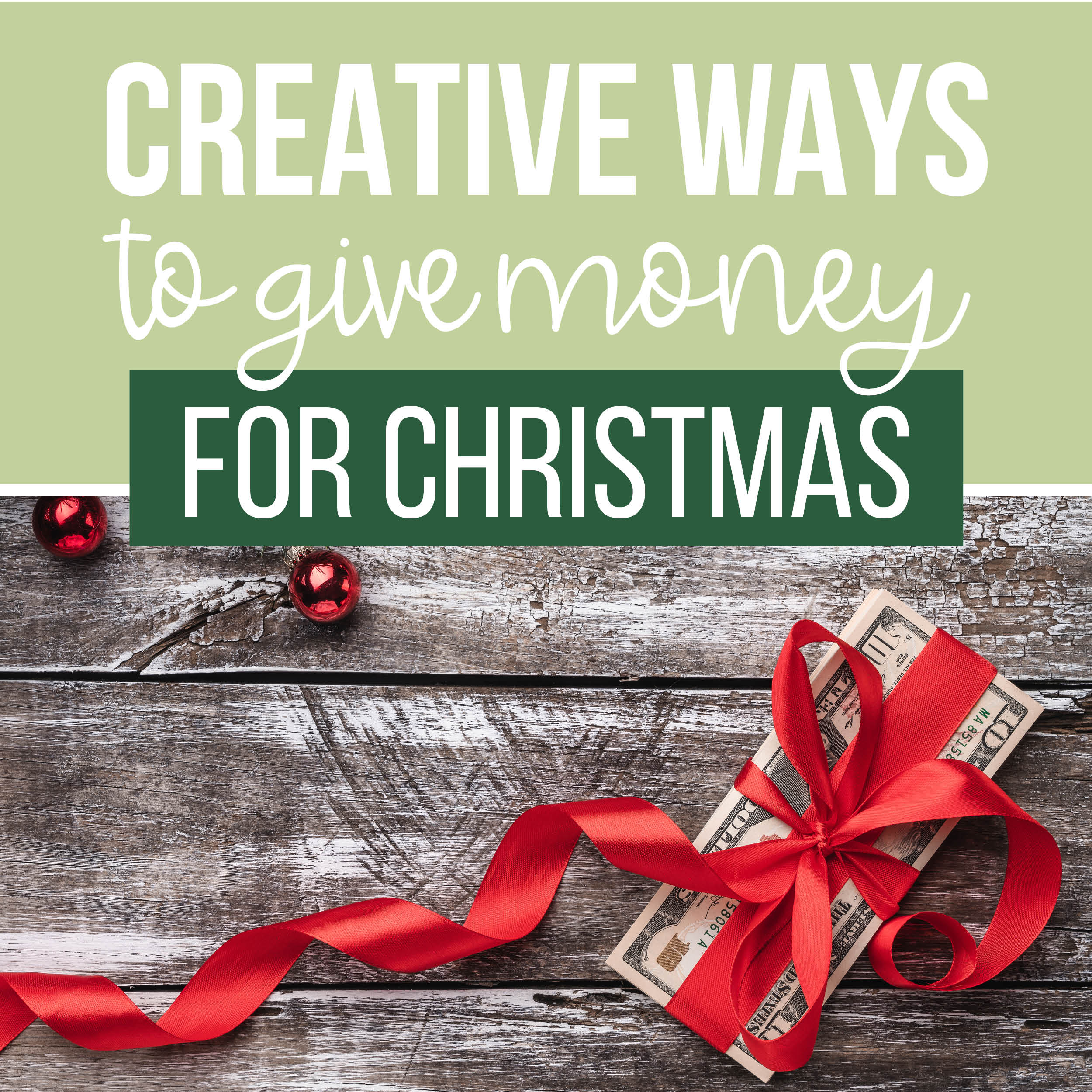 Money Gift Ideas for Christmas | The Dating Divas