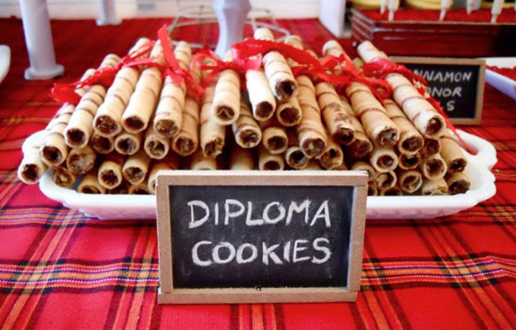 Add these diploma cookies to your graduation party ideas list | The Dating Divas